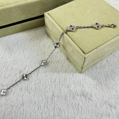 [AuraJewelry]New CLOVER 6 MOTIF DIAMOND BRACELET
