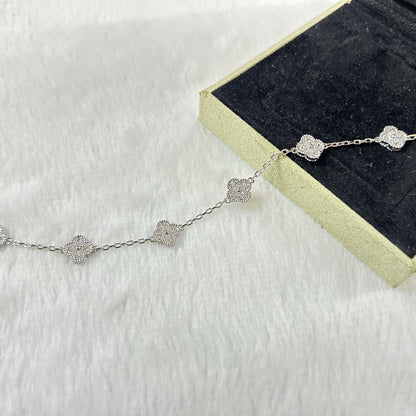 [AuraJewelry]New CLOVER 6 MOTIF DIAMOND BRACELET