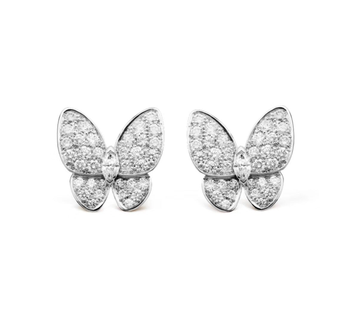 ¡®AuraJewelry¡¯BUTTERFLY ALL DIAMOND EARRINGS