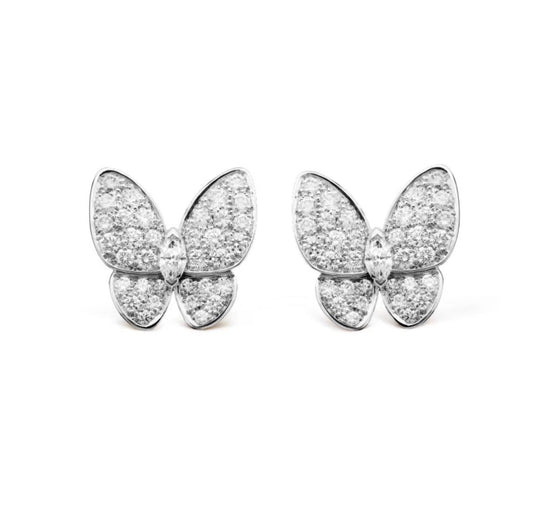 ¡®AuraJewelry¡¯BUTTERFLY ALL DIAMOND EARRINGS