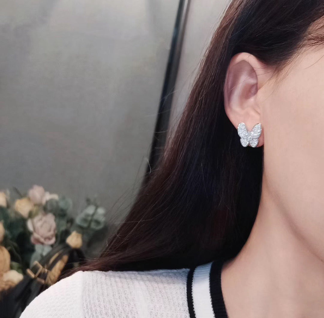 ¡®AuraJewelry¡¯BUTTERFLY ALL DIAMOND EARRINGS