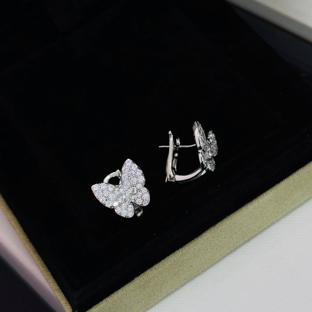 ¡®AuraJewelry¡¯BUTTERFLY ALL DIAMOND EARRINGS