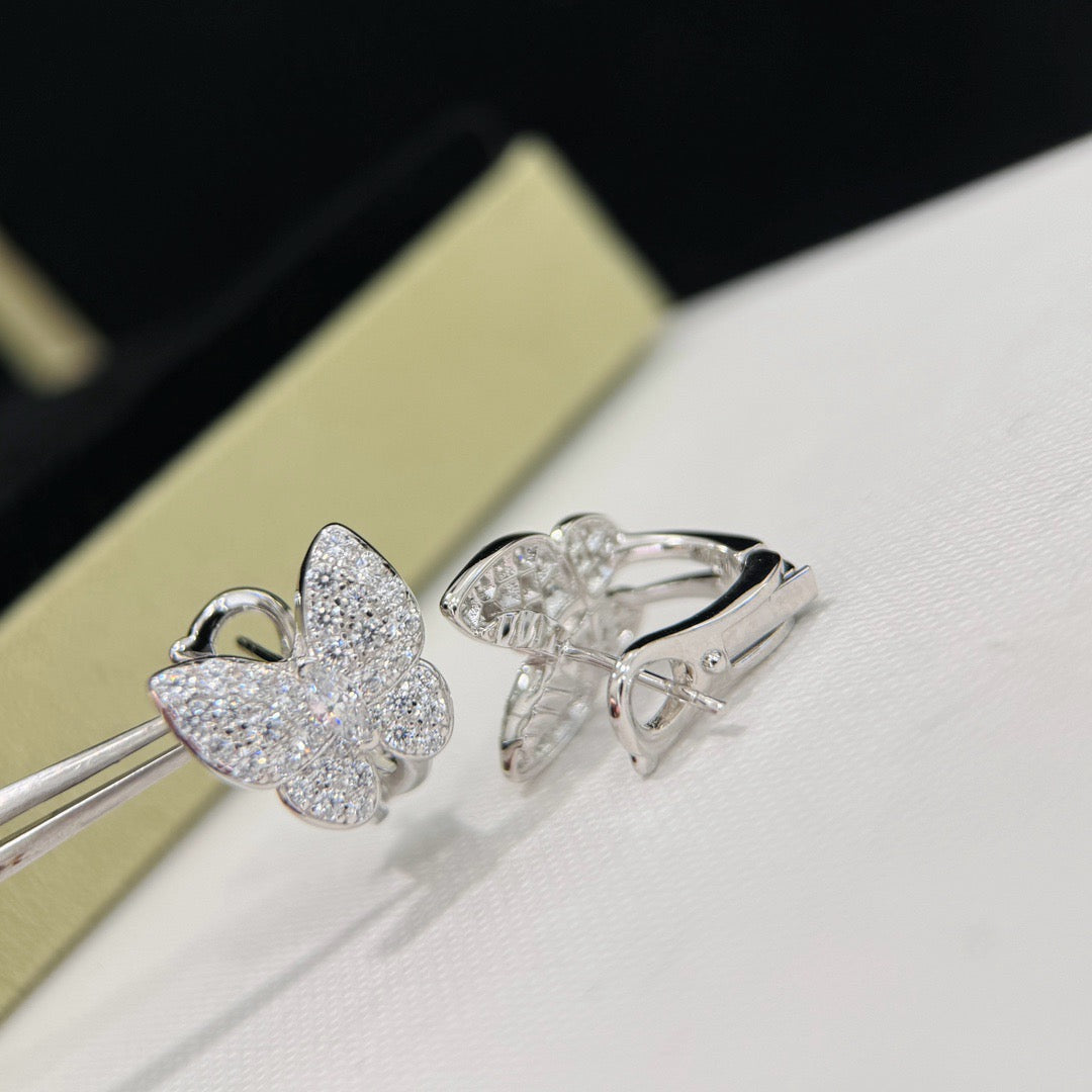¡®AuraJewelry¡¯BUTTERFLY ALL DIAMOND EARRINGS