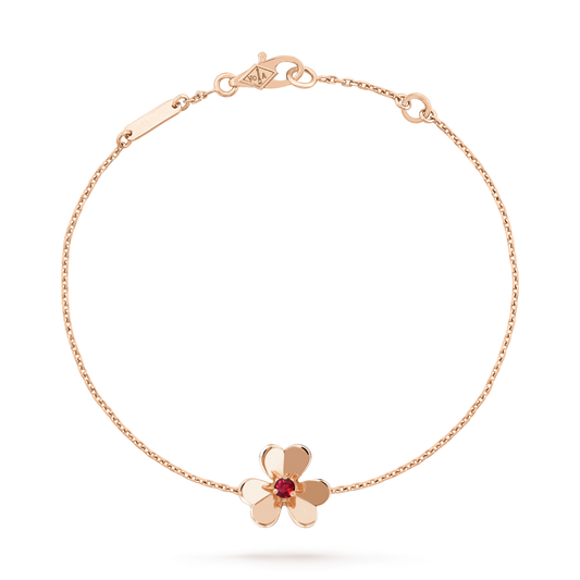 ¡®AuraJewelry¡¯FRIVOLE GOLD FLOWER PINK MALACHITE BRACELET