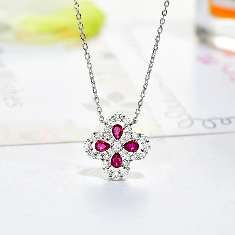 ¡®AuraJewelry¡¯LOOP NECKLACE FULL MOTIF DIAMOND 16MM MULTIPLE COLORS