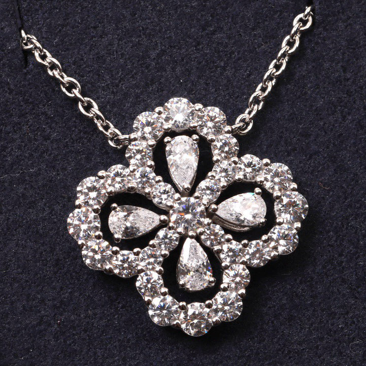 ¡®AuraJewelry¡¯LOOP NECKLACE FULL MOTIF DIAMOND 16MM MULTIPLE COLORS