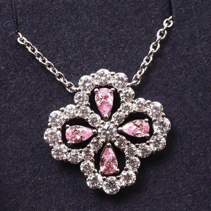 ¡®AuraJewelry¡¯LOOP NECKLACE FULL MOTIF DIAMOND 16MM MULTIPLE COLORS