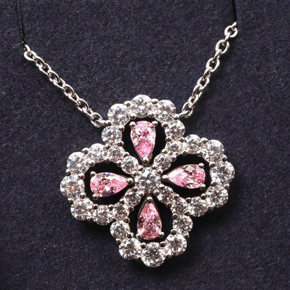 ¡®AuraJewelry¡¯LOOP NECKLACE FULL MOTIF DIAMOND 16MM MULTIPLE COLORS