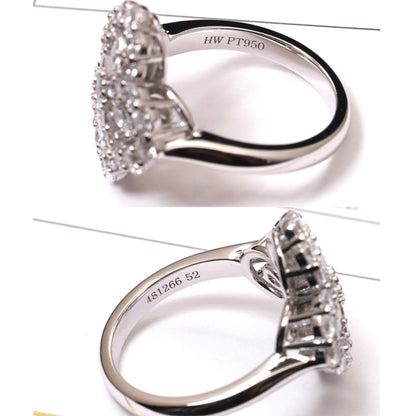 ¡®AuraJewelry¡¯LOOP RING FULL MOTIF DIAMOND 16MM SILVE