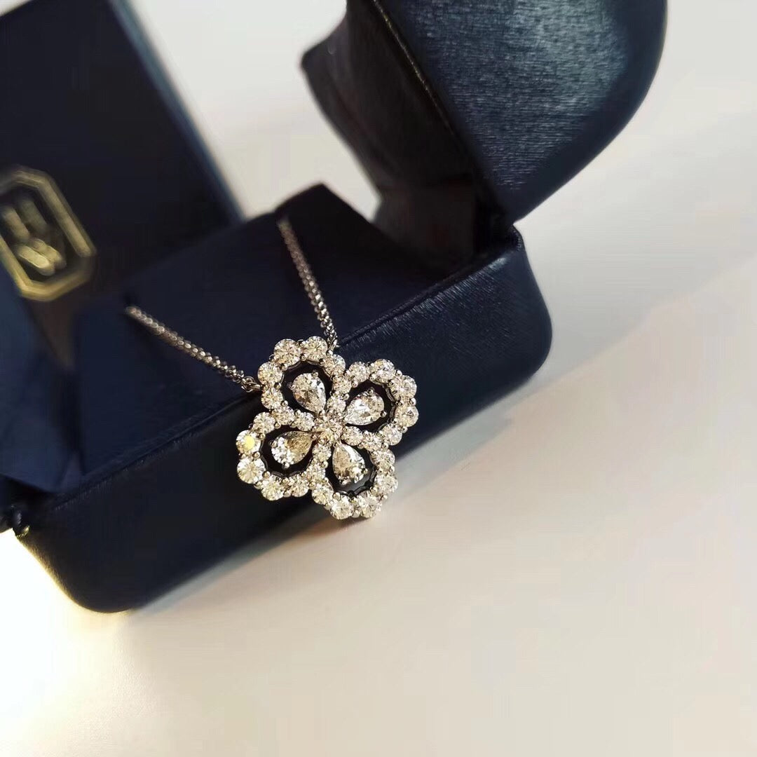 ¡®AuraJewelry¡¯LOOP NECKLACE FULL MOTIF DIAMOND 16MM MULTIPLE COLORS