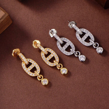 ¡®AuraJewelry¡¯HM CHAINE DIAMOND EARRINGS
