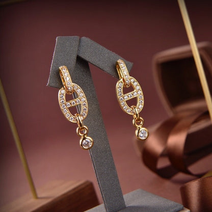 ¡®AuraJewelry¡¯HM CHAINE DIAMOND EARRINGS