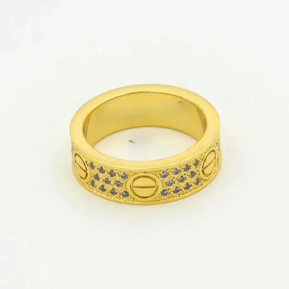 ¡®AuraJewelry¡¯LOVE RING 5.5MM DIAMONDS PAVED