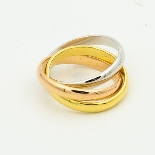 ¡®AuraJewelry¡¯TRINITY RING GOLD PINK GOLD SILVER