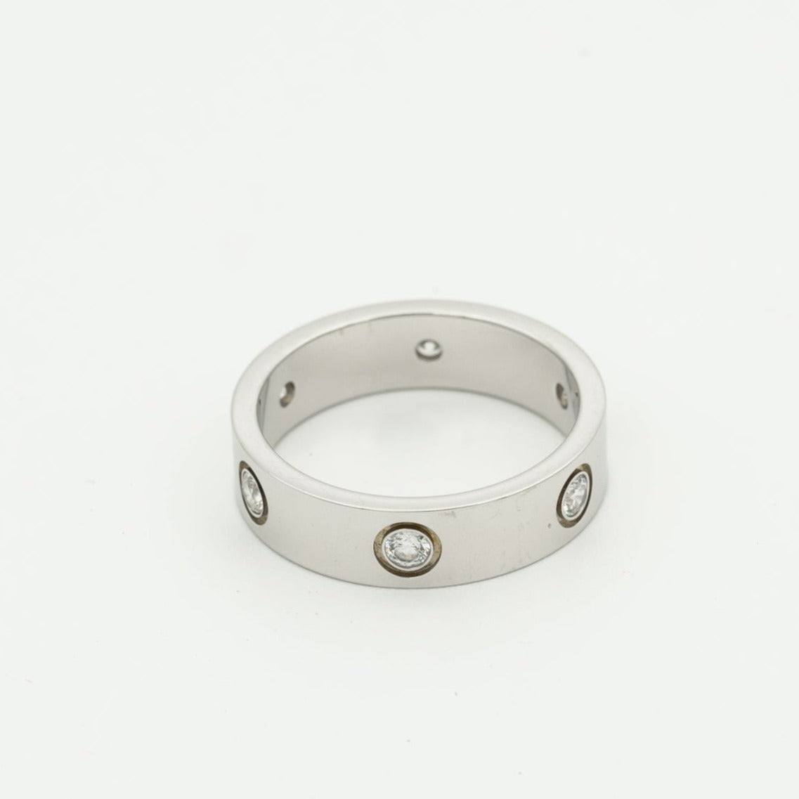 ¡®AuraJewelry¡¯LOVE RING 5.5MM 6 DIAMONDS SILVER
