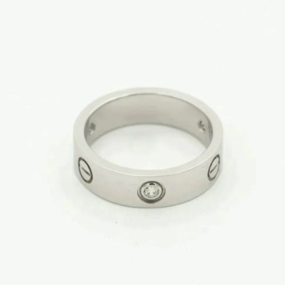 ¡®AuraJewelry¡¯LOVE RING 5.5MM 3 DIAMONDS SILVER