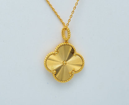 ¡®AuraJewelry¡¯CLOVER 25MM PEDANT NECKLACE GOLD