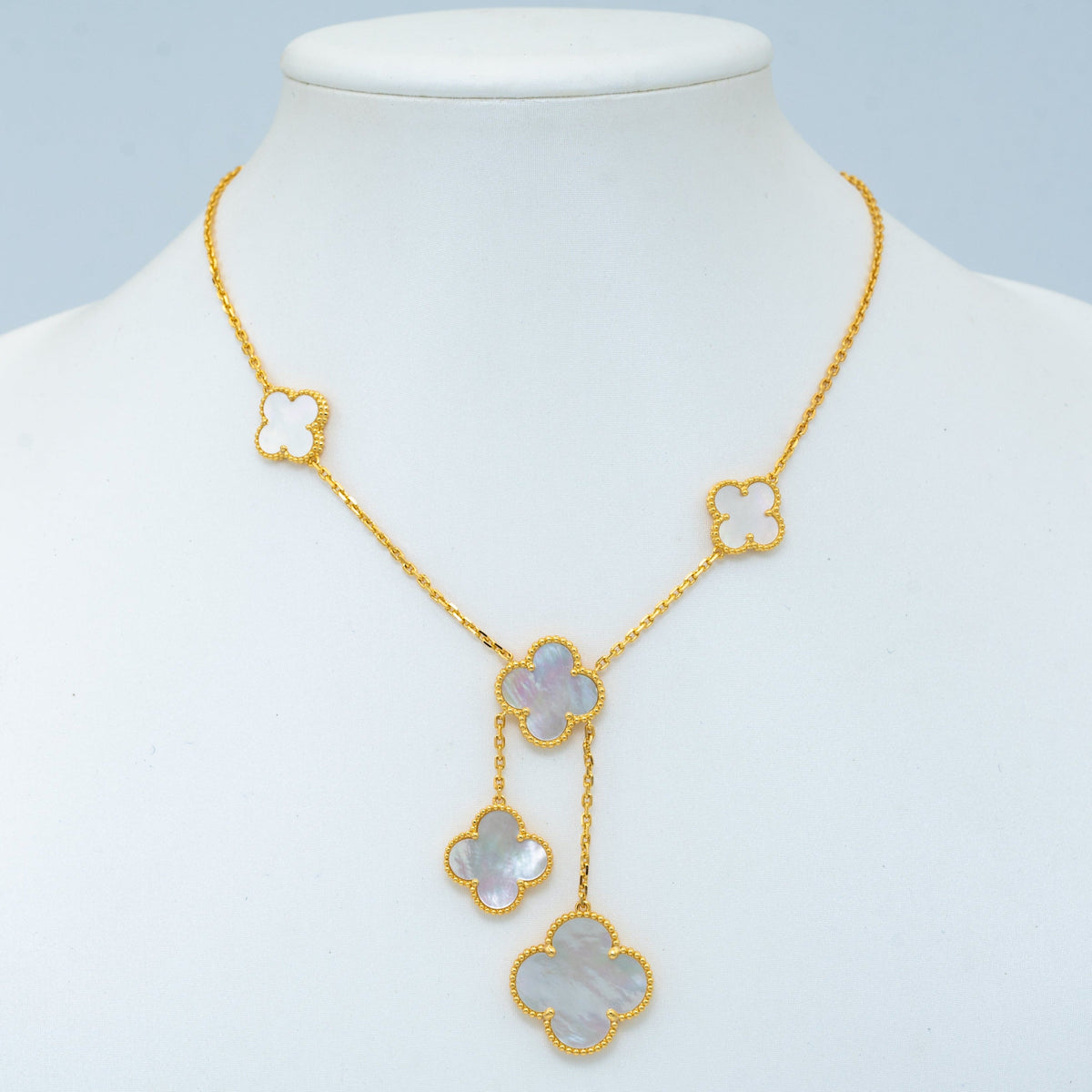 ¡®AuraJewelry¡¯CLOVER MOTHER OF PEARL NECKLACE 6 MOTIF