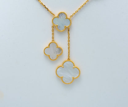 ¡®AuraJewelry¡¯CLOVER MOTHER OF PEARL NECKLACE 6 MOTIF