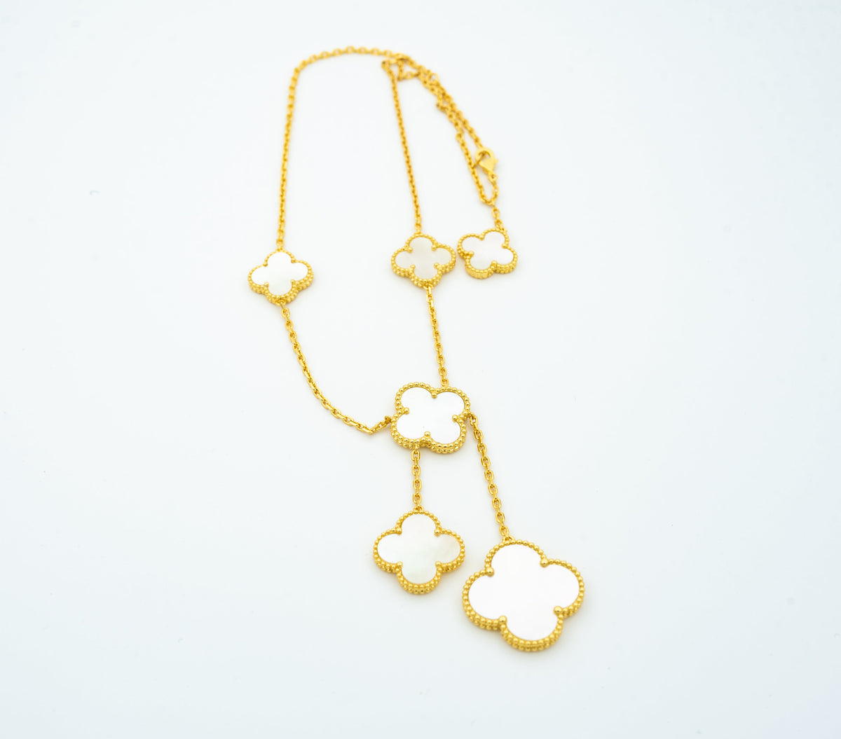 ¡®AuraJewelry¡¯CLOVER MOTHER OF PEARL NECKLACE 6 MOTIF