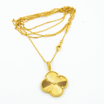 ¡®AuraJewelry¡¯CLOVER 25MM PEDANT NECKLACE GOLD