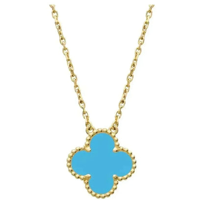 ¡®AuraJewelry¡¯CLOVER 15MM VINTAGE TURQUOISE NECKLACE