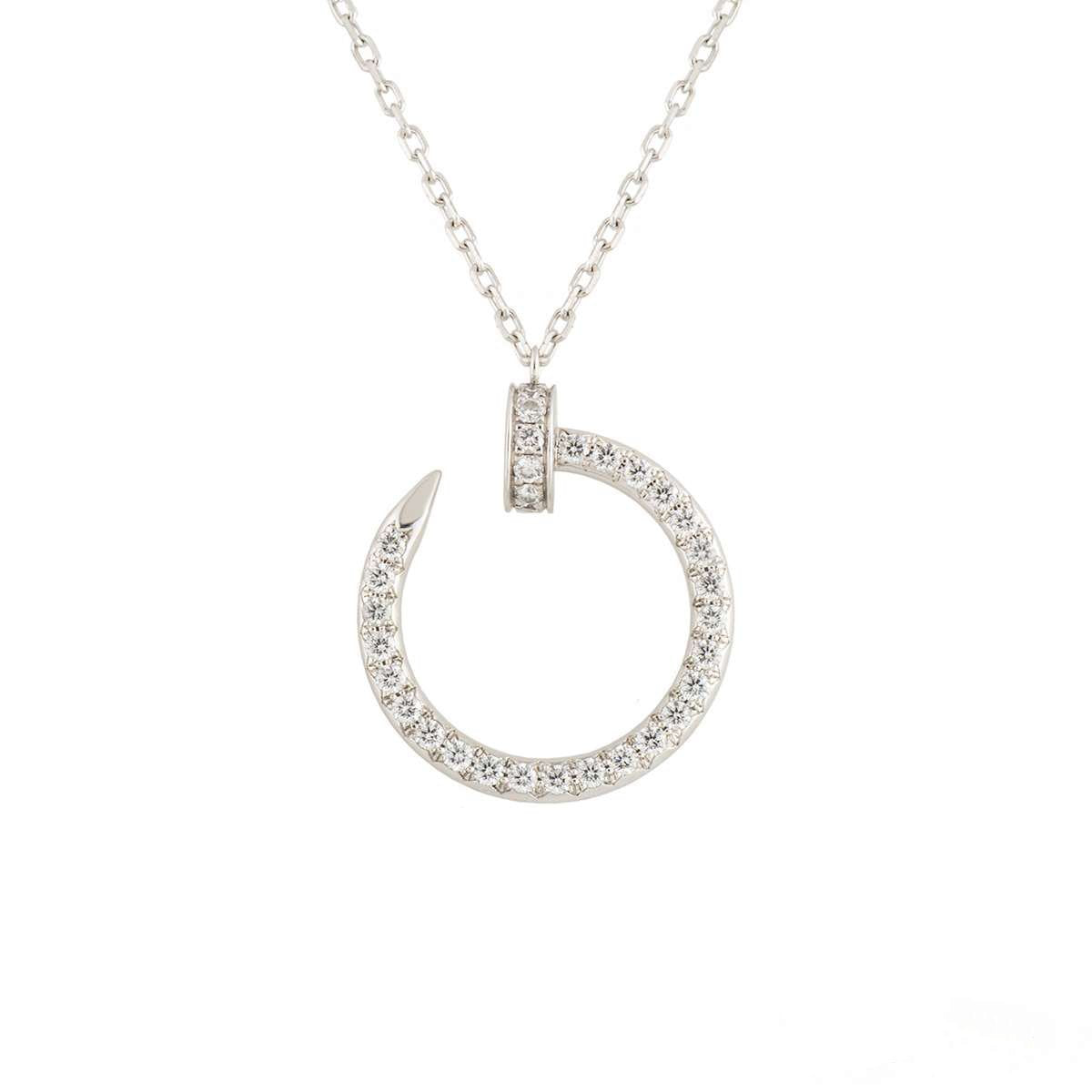 ¡®AuraJewelry¡¯JUSTE NECKLACE SILVER DIAMONDS