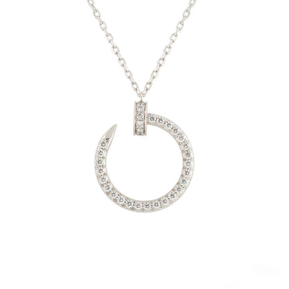 ¡®AuraJewelry¡¯JUSTE NECKLACE SILVER DIAMONDS