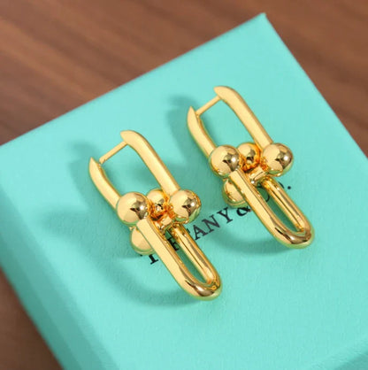 [AuraJewelry]TF HORSESHOE BUCKLE EARRINGS