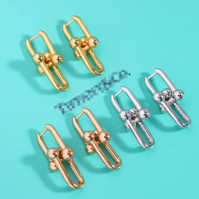 [AuraJewelry]TF HORSESHOE BUCKLE EARRINGS