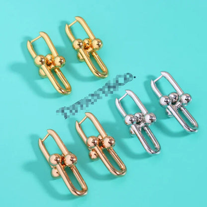 [AuraJewelry]TF HORSESHOE BUCKLE EARRINGS