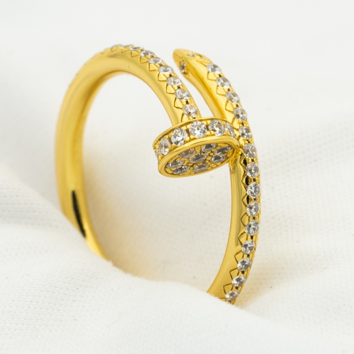 ¡®AuraJewelry¡¯JUSTE RING 1.8MM GOLD DIAMONDS