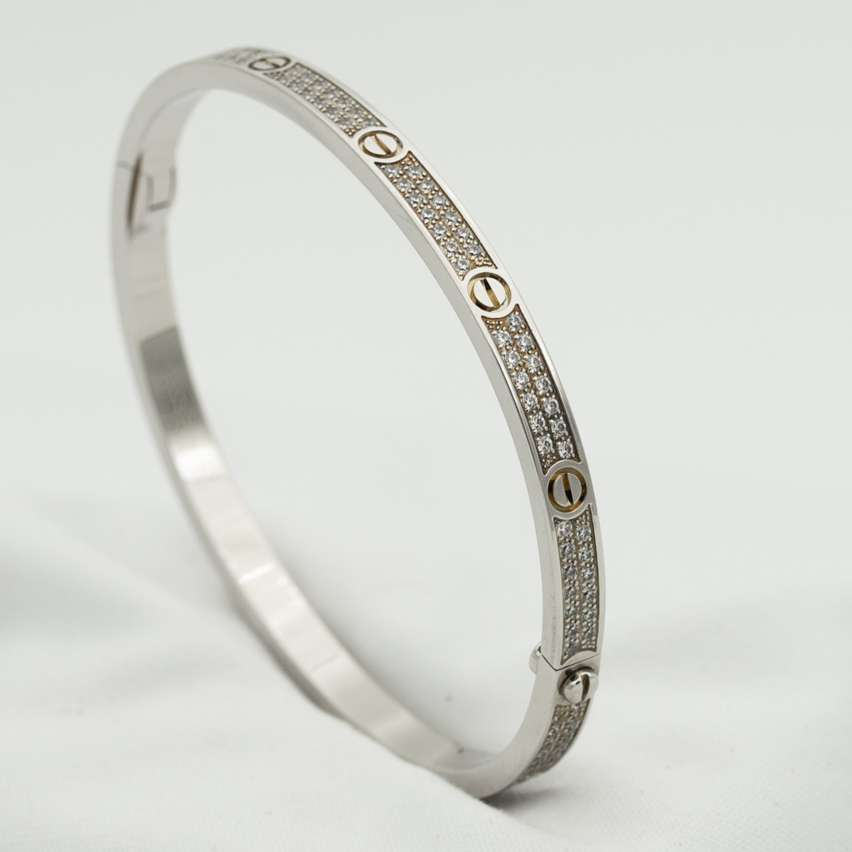 ¡®AuraJewelry¡¯LOVE BRACELET 3.65MM DIAMOND-PAVED