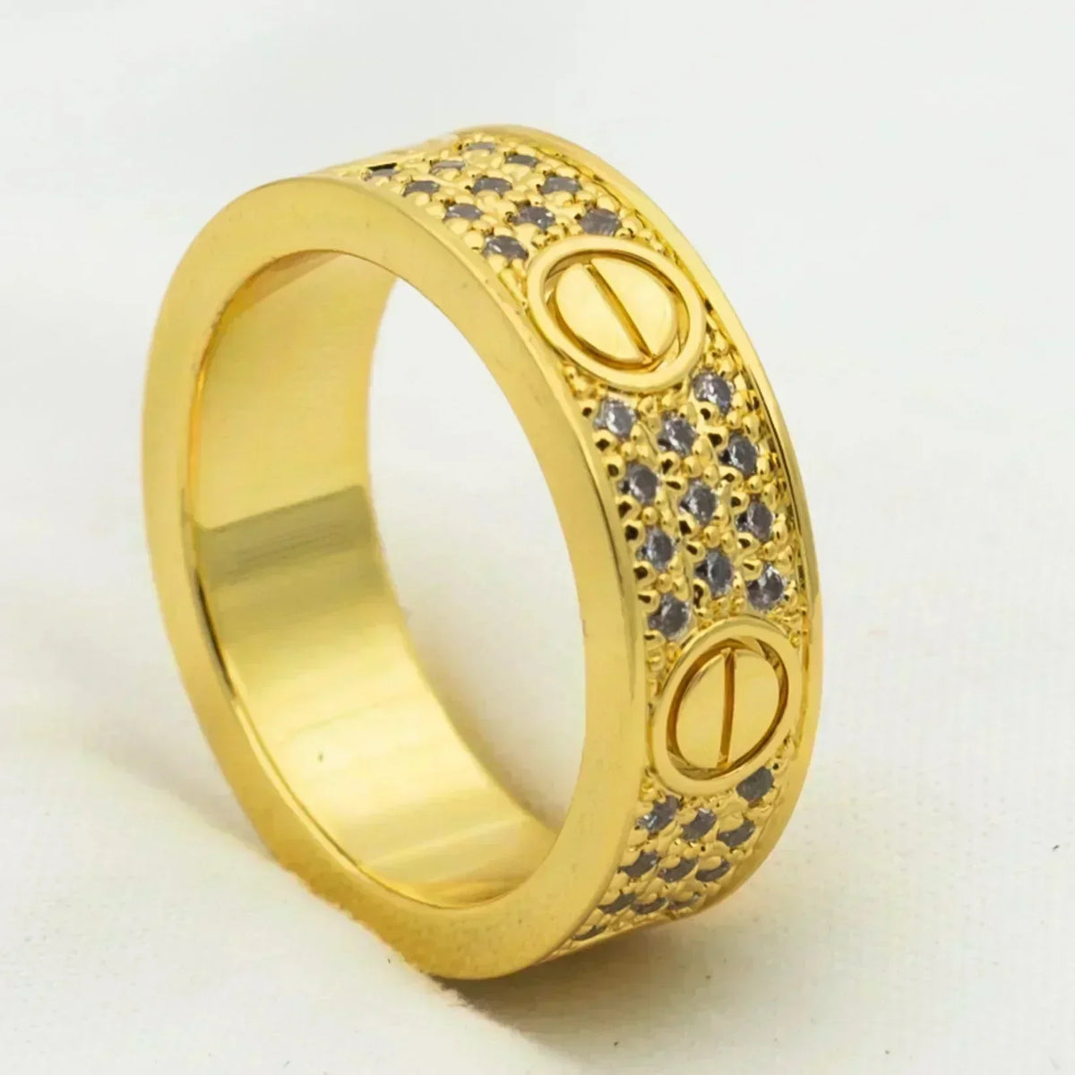 ¡®AuraJewelry¡¯LOVE RING 5.5MM DIAMONDS PAVED