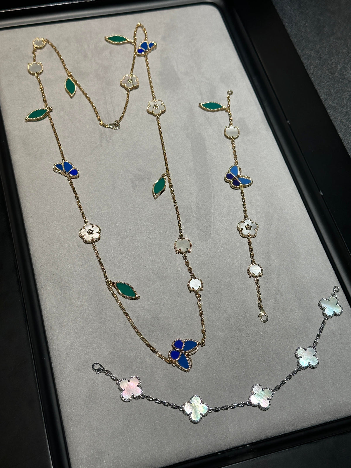 [AuraJewelry] 26 NEW CLOVER 15 MOTIFS LUCKY NECKLACE
