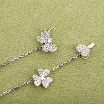 ¡®AuraJewelry¡¯FRIVOLE SILVER 9 FLOWERS NECKLACE