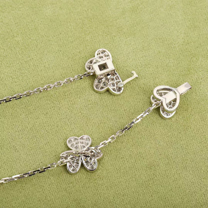 ¡®AuraJewelry¡¯FRIVOLE SILVER 9 FLOWERS NECKLACE