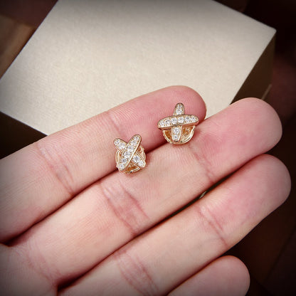 ¡®AuraJewelry¡¯JEUX DE GOLD DIAMOND EARRINGS