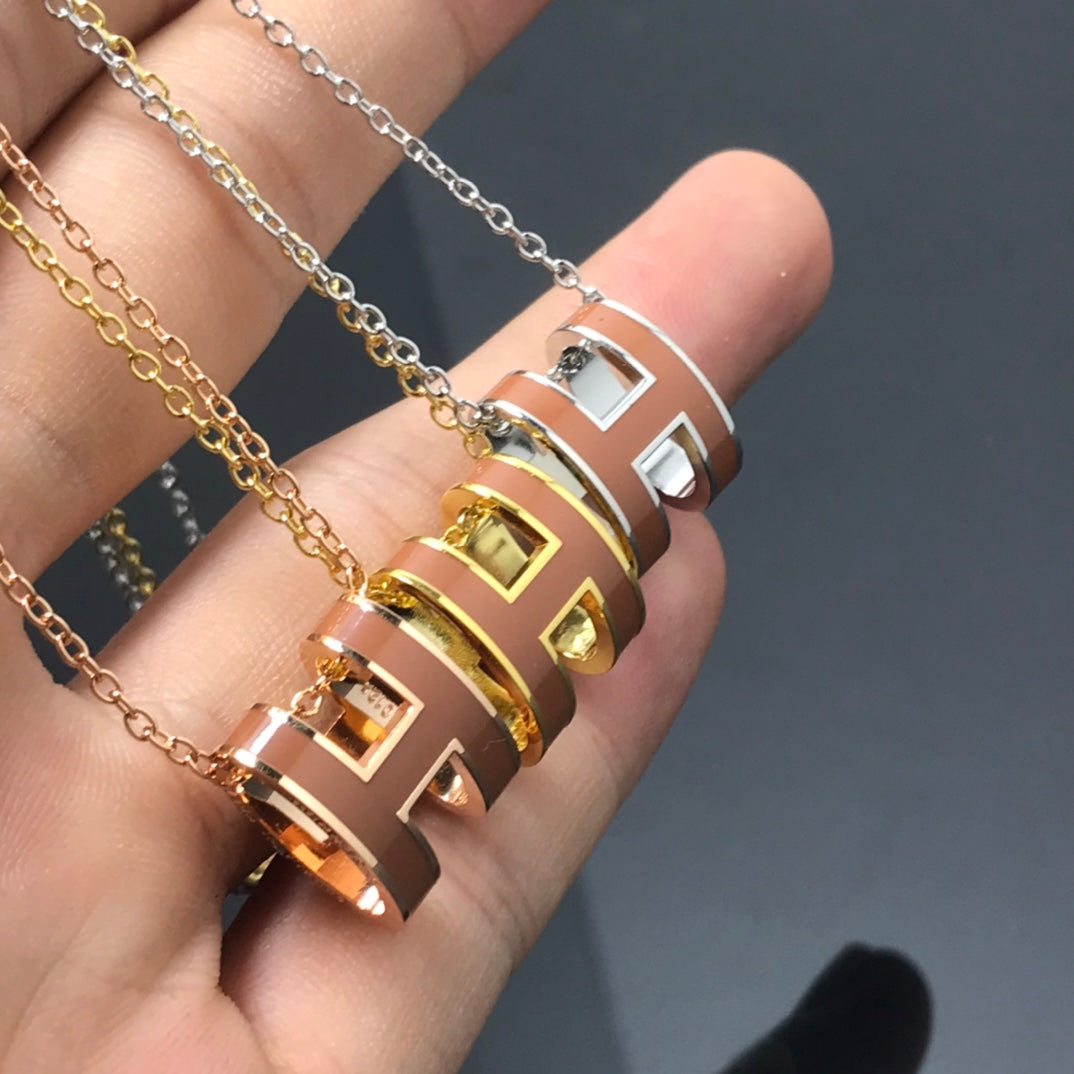 ¡®AuraJewelry¡¯H NECKLACE BROWN
