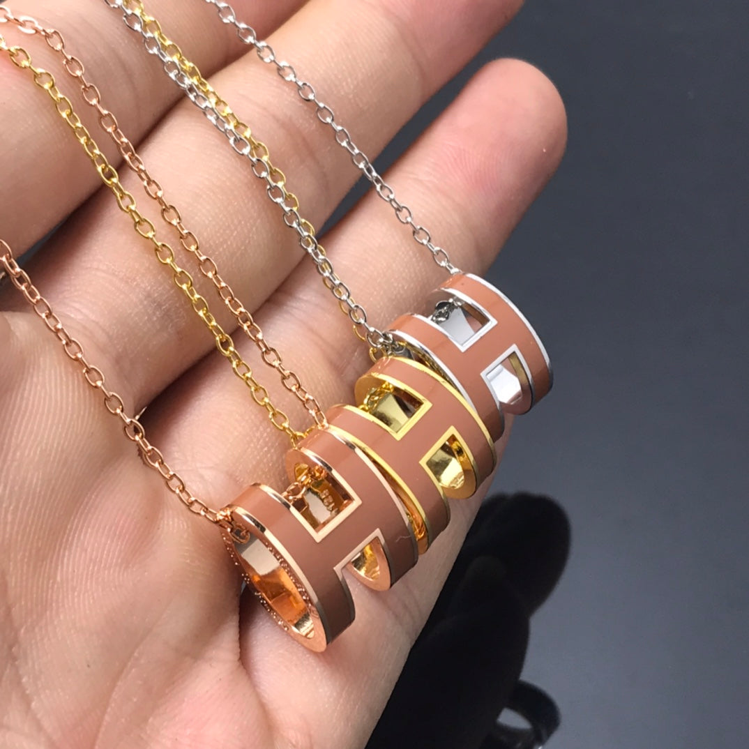 ¡®AuraJewelry¡¯H NECKLACE BROWN
