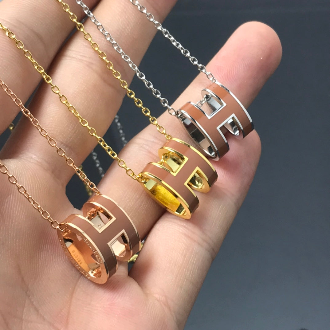 ¡®AuraJewelry¡¯H NECKLACE BROWN