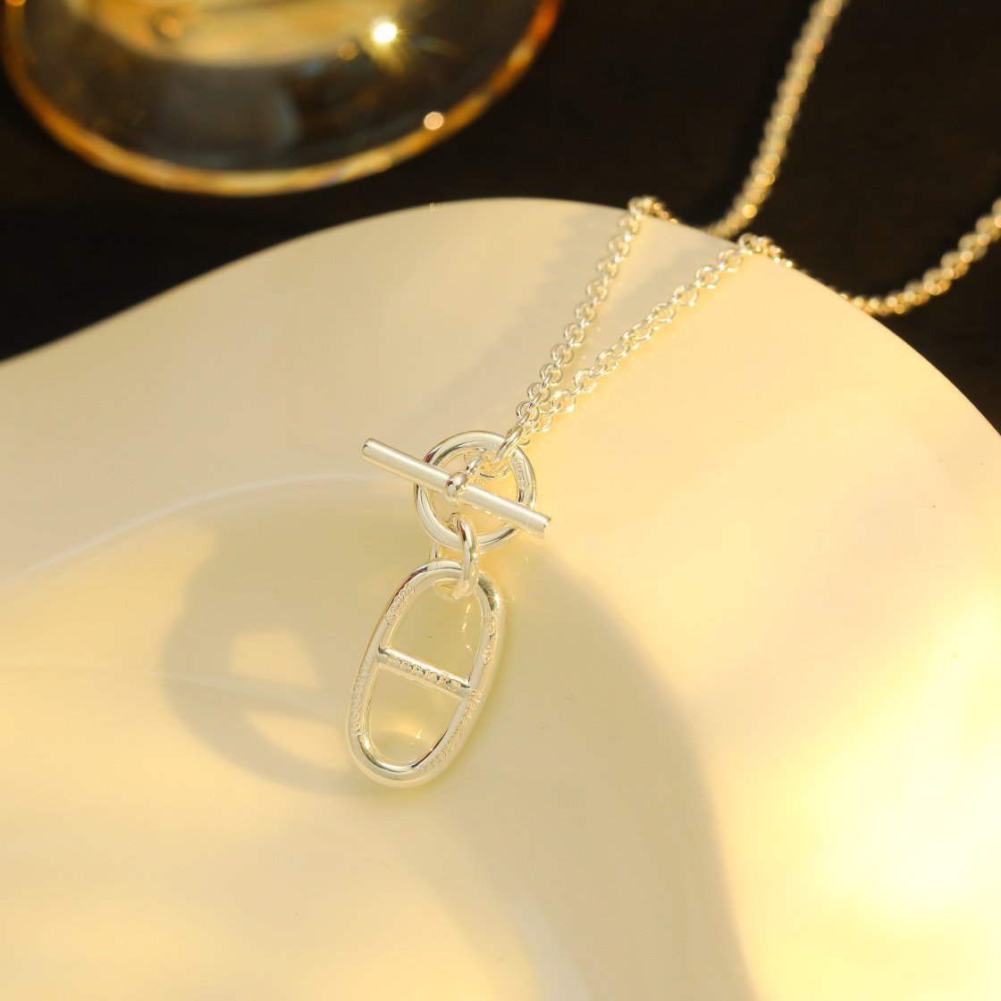 ¡®AuraJewelry¡¯HM CHAINE D'ANCRE PENDANT NECKLACE STERLING SILVER