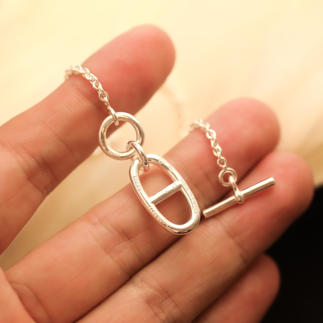¡®AuraJewelry¡¯HM CHAINE D'ANCRE PENDANT NECKLACE STERLING SILVER