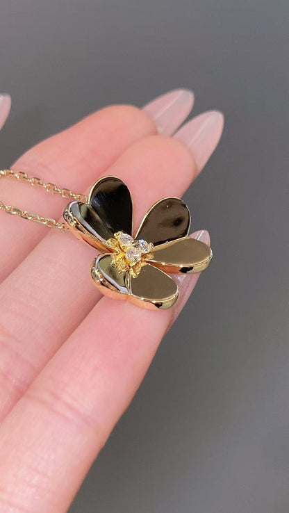 [AuraJewelry]FRIVOLE GOLD FLOWER NECKLACE2