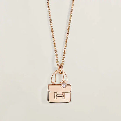 ¡®AuraJewelry¡¯AMULETTE PEDANT ROSE GOLD NECKLACE