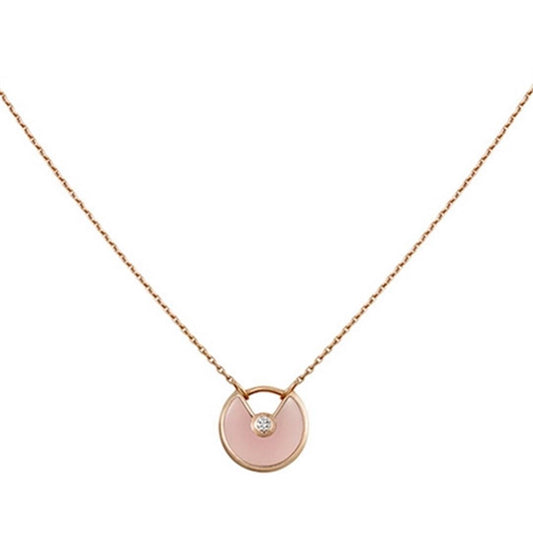 ¡®AuraJewelry¡¯AMULETTE ROSE GOLD PINK MOP NECKLACE
