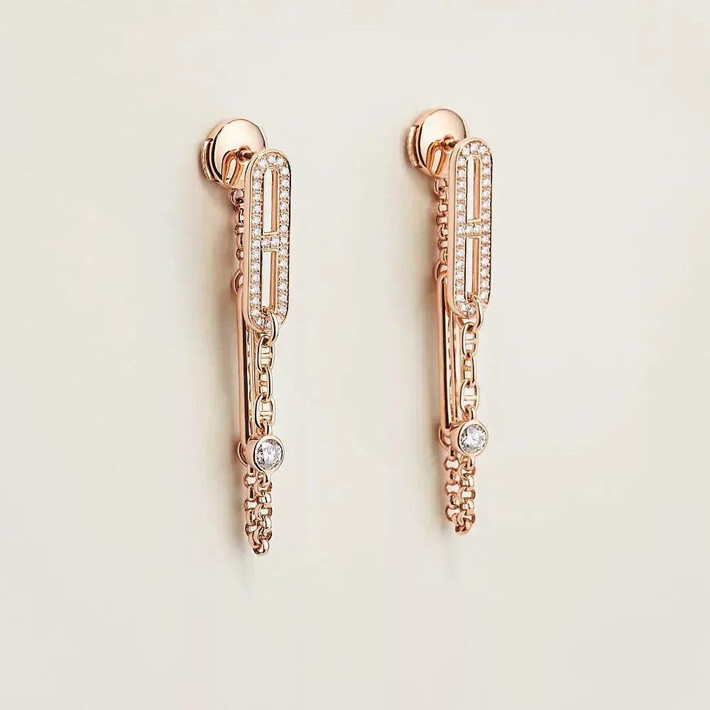 ¡®AuraJewelry¡¯CHAINE CHAOS DIAMOND DROP EARRINGS