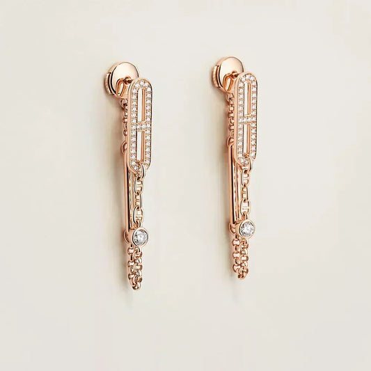 ¡®AuraJewelry¡¯CHAINE CHAOS DIAMOND DROP EARRINGS