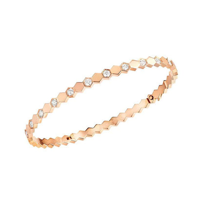 ¡®AuraJewelry¡¯BEE LOVE PINK GOLD DIAMOND BRACELET