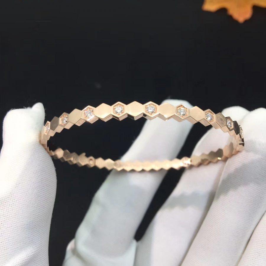 ¡®AuraJewelry¡¯BEE LOVE PINK GOLD DIAMOND BRACELET